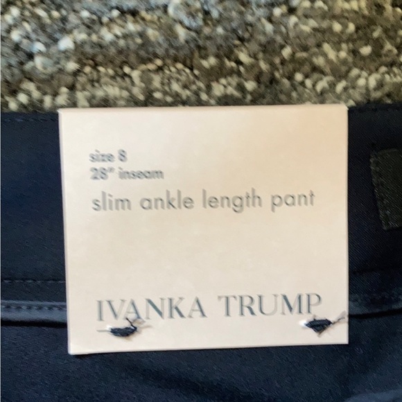 Ivanka Trump Stretch cotton sateen slim ankle pant NWT - Picture 7 of 8